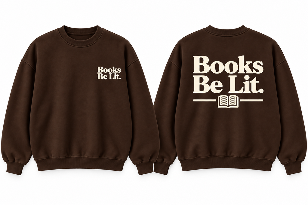 Books Be Lit. Flagship Crewneck