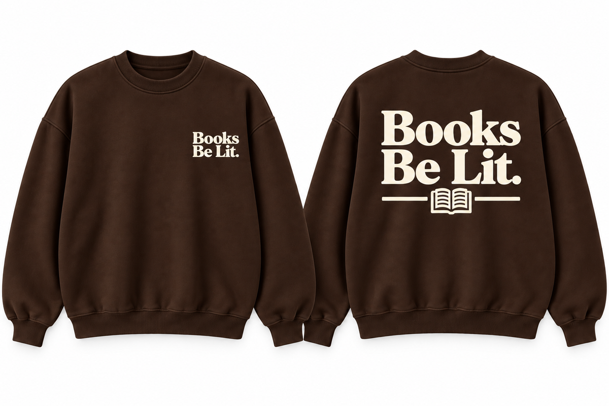 Books Be Lit. Flagship Crewneck