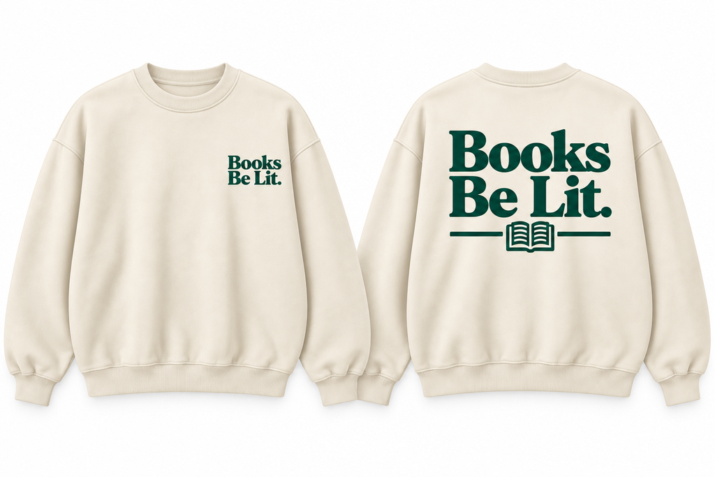 Books Be Lit. Flagship Crewneck